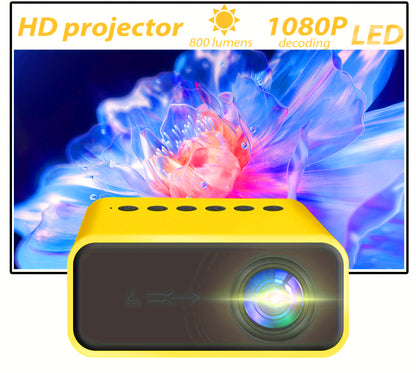 ❤️‍🔥 MINI PROYECTOR PORTATIL, PROYECTO VIA USB, MICROSD Y WIFI MD10437